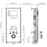 Система инсталляции для унитазов WASSERKRAFT ABENS 20TLT.010.ME.BL.PB02